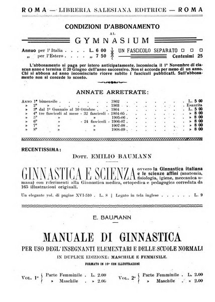 Gymnasium periodico letterario-didattico per le scuole secondarie