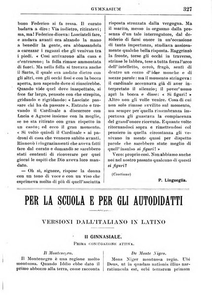 Gymnasium periodico letterario-didattico per le scuole secondarie