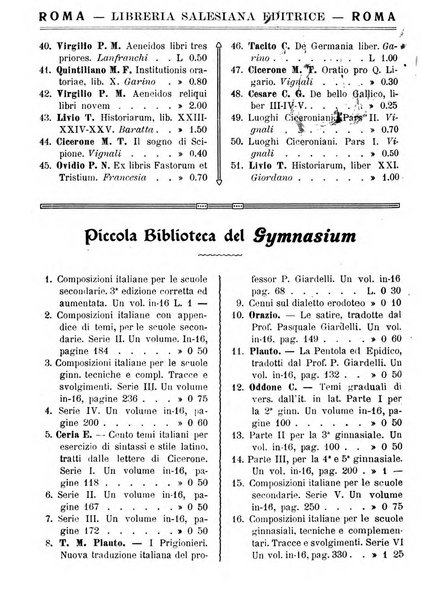 Gymnasium periodico letterario-didattico per le scuole secondarie