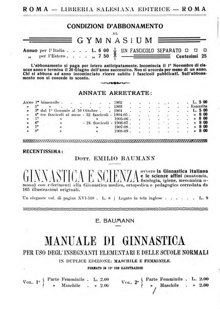 Gymnasium periodico letterario-didattico per le scuole secondarie