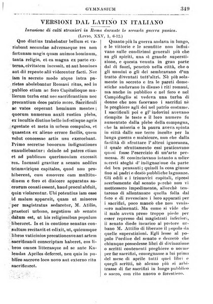 Gymnasium periodico letterario-didattico per le scuole secondarie