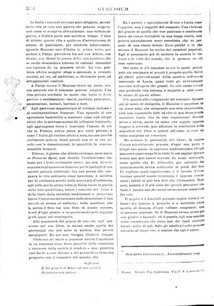 Gymnasium periodico letterario-didattico per le scuole secondarie