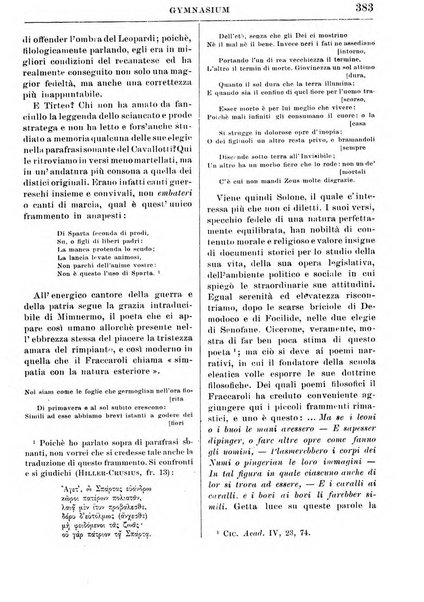 Gymnasium periodico letterario-didattico per le scuole secondarie