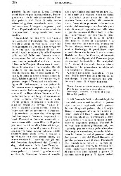 Gymnasium periodico letterario-didattico per le scuole secondarie