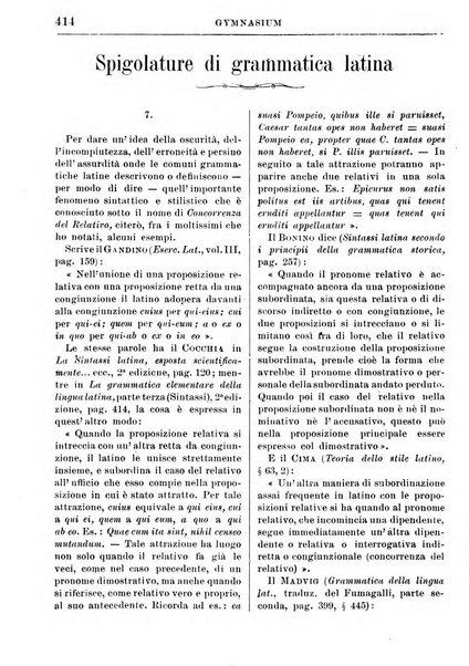 Gymnasium periodico letterario-didattico per le scuole secondarie