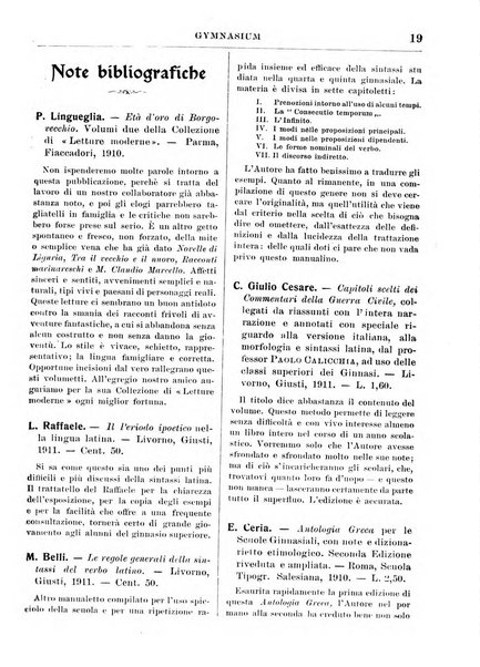 Gymnasium periodico letterario-didattico per le scuole secondarie