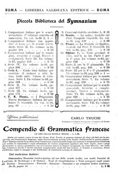 Gymnasium periodico letterario-didattico per le scuole secondarie