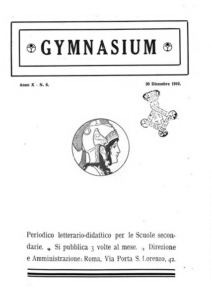 Gymnasium periodico letterario-didattico per le scuole secondarie