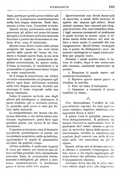 Gymnasium periodico letterario-didattico per le scuole secondarie