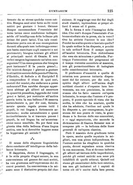 Gymnasium periodico letterario-didattico per le scuole secondarie