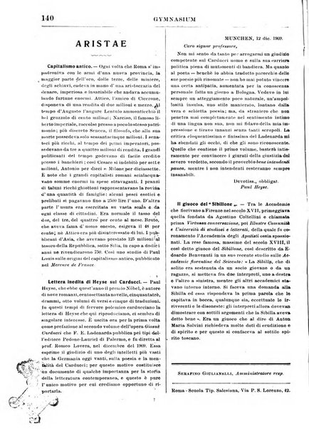 Gymnasium periodico letterario-didattico per le scuole secondarie