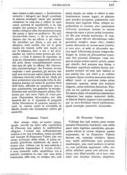 Gymnasium periodico letterario-didattico per le scuole secondarie