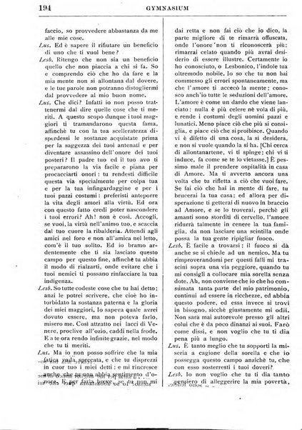 Gymnasium periodico letterario-didattico per le scuole secondarie