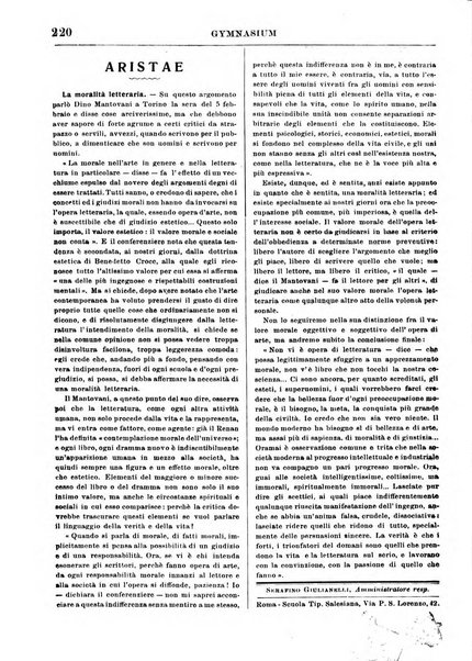 Gymnasium periodico letterario-didattico per le scuole secondarie