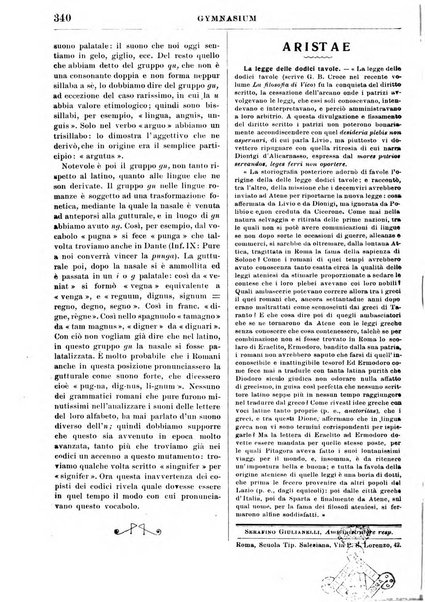 Gymnasium periodico letterario-didattico per le scuole secondarie