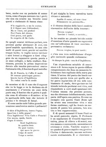 Gymnasium periodico letterario-didattico per le scuole secondarie