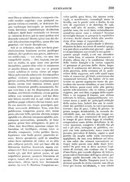 Gymnasium periodico letterario-didattico per le scuole secondarie