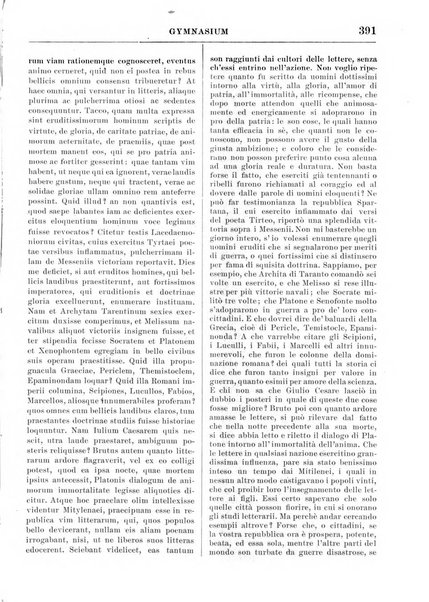 Gymnasium periodico letterario-didattico per le scuole secondarie