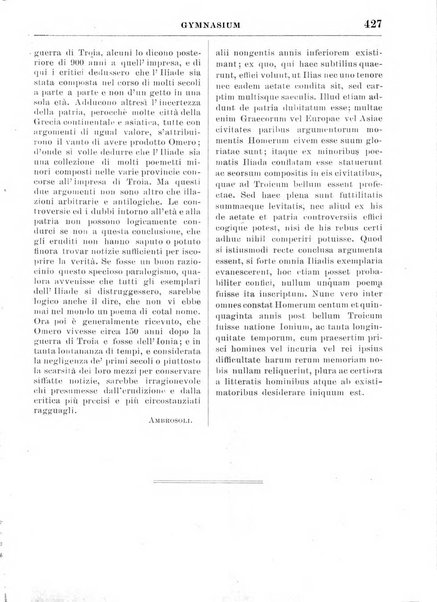 Gymnasium periodico letterario-didattico per le scuole secondarie