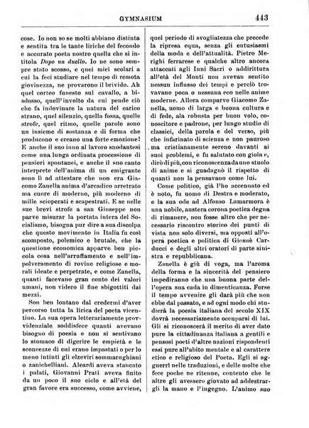 Gymnasium periodico letterario-didattico per le scuole secondarie