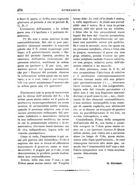 Gymnasium periodico letterario-didattico per le scuole secondarie