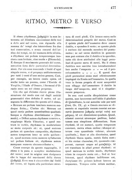 Gymnasium periodico letterario-didattico per le scuole secondarie