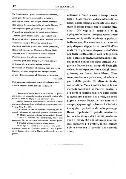 Gymnasium periodico letterario-didattico per le scuole secondarie