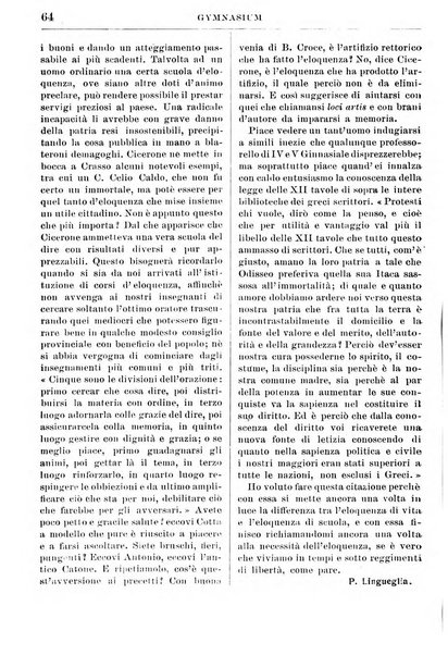 Gymnasium periodico letterario-didattico per le scuole secondarie