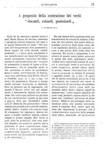 Gymnasium periodico letterario-didattico per le scuole secondarie