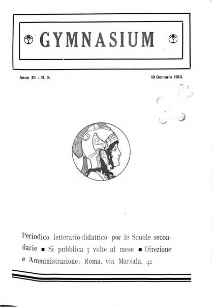 Gymnasium periodico letterario-didattico per le scuole secondarie