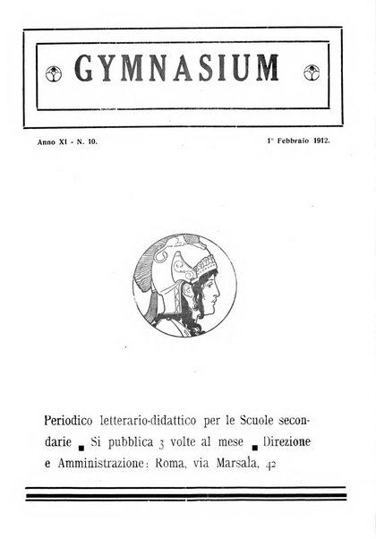 Gymnasium periodico letterario-didattico per le scuole secondarie