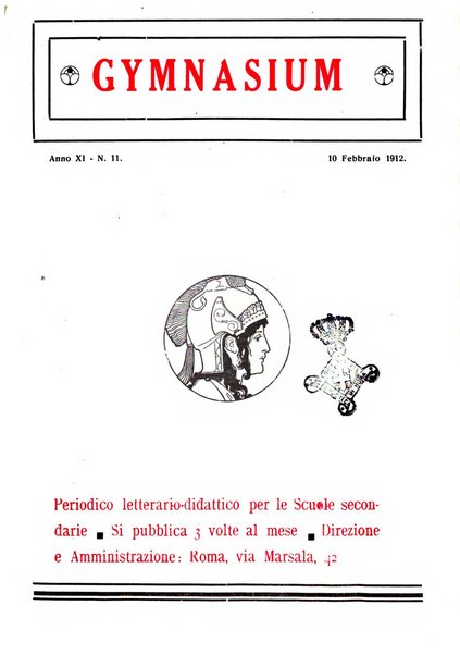 Gymnasium periodico letterario-didattico per le scuole secondarie