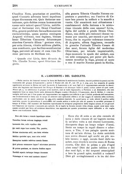 Gymnasium periodico letterario-didattico per le scuole secondarie