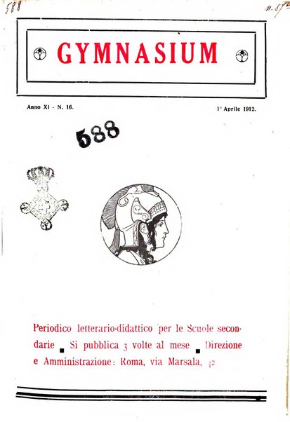 Gymnasium periodico letterario-didattico per le scuole secondarie