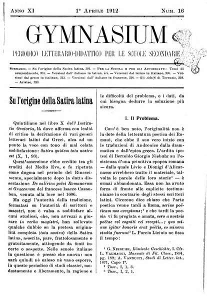 Gymnasium periodico letterario-didattico per le scuole secondarie