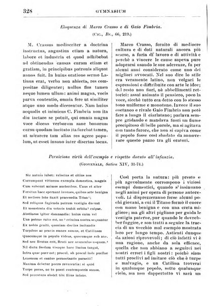 Gymnasium periodico letterario-didattico per le scuole secondarie