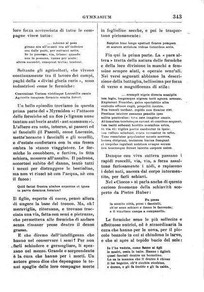 Gymnasium periodico letterario-didattico per le scuole secondarie