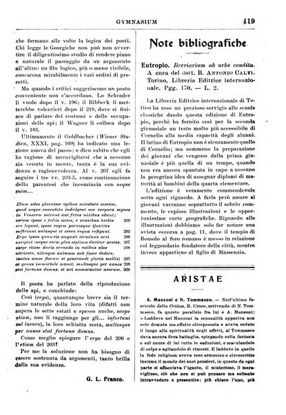 Gymnasium periodico letterario-didattico per le scuole secondarie