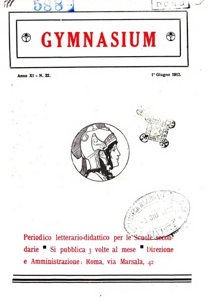 Gymnasium periodico letterario-didattico per le scuole secondarie