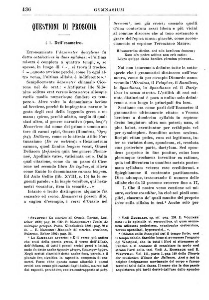 Gymnasium periodico letterario-didattico per le scuole secondarie