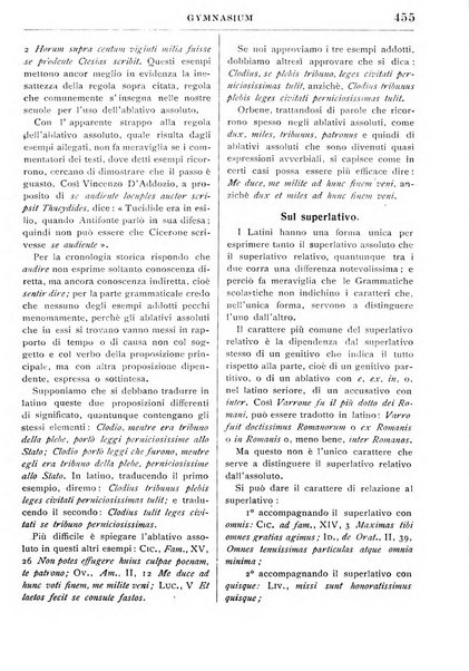 Gymnasium periodico letterario-didattico per le scuole secondarie