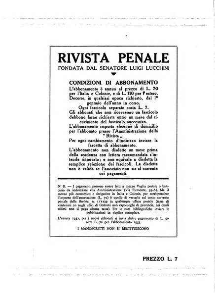 Rivista penale rassegna di dottrina, legislazione, giurisprudenza