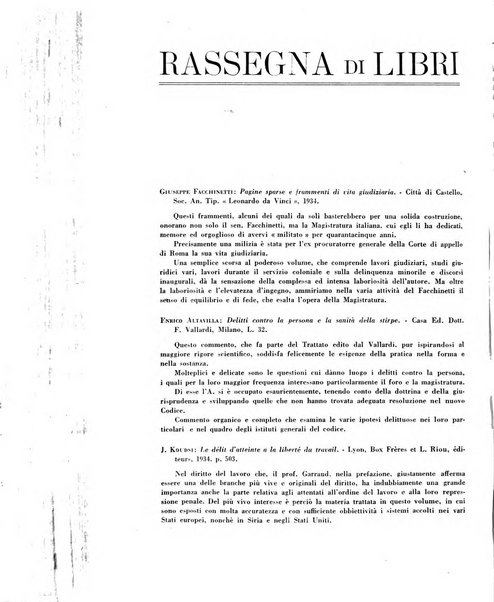 Rivista penale rassegna di dottrina, legislazione, giurisprudenza