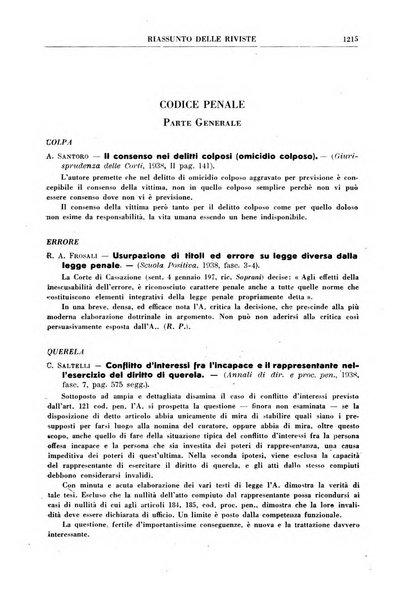 Rivista penale rassegna di dottrina, legislazione, giurisprudenza