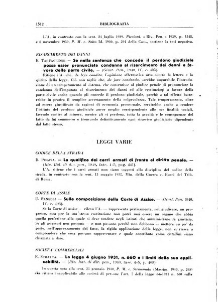 Rivista penale rassegna di dottrina, legislazione, giurisprudenza