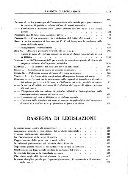 Rivista penale rassegna di dottrina, legislazione, giurisprudenza