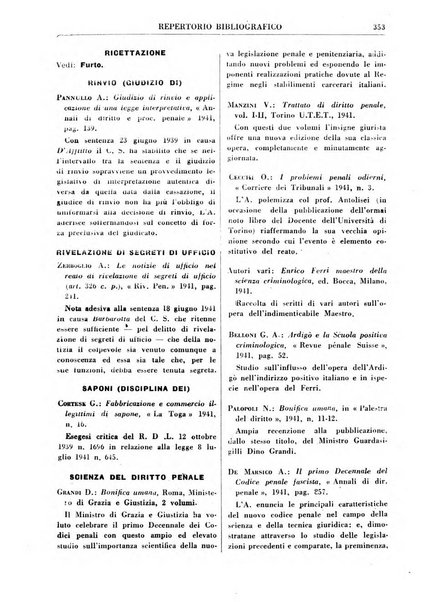 Rivista penale rassegna di dottrina, legislazione, giurisprudenza