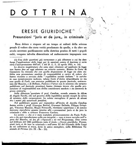 Rivista penale rassegna di dottrina, legislazione, giurisprudenza