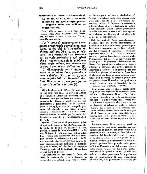 Rivista penale rassegna di dottrina, legislazione, giurisprudenza