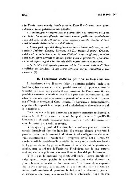 Tempo di Mussolini sintesi mensile di storia, studi politici, azione fascista: organo ufficiale del Centro milanese per lo studio del problema e braico